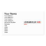 Lovelurveluv  Business Cards
