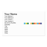 Tabla periodica  Business Cards