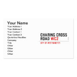 Charing Cross Road  Business Cards