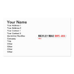 Rockley Road  Business Cards