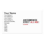 awesomeness street  Business Cards