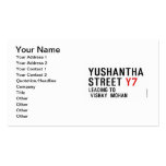 Yushantha  Street  Business Cards