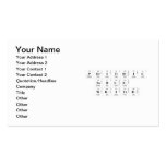 Periodic
 Table
 Writer  Business Cards