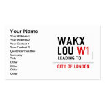 WAKX LOU  Business Cards