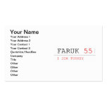 FARUK  Business Cards