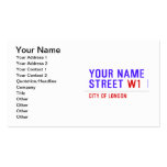 Your Name Street  Business Cards