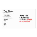 WINSTON CHURCHILL STATUE  Business Cards