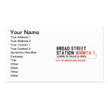 BROAD STREET STATION  Business Cards