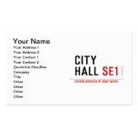 CITY HALL  Business Cards