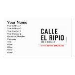 CALLE EL RIPIO  Business Cards