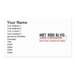 Hot Rod Blvd.  Business Cards