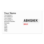 Abhishek  Business Cards