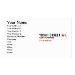 Yoshii Street  Business Cards