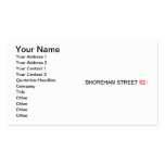 SHOREHAM STREET  Business Cards