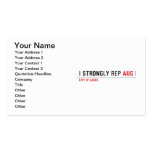 I strongly rep  Business Cards