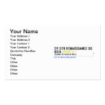 59 STR RENAISSIANCE SQ SIGN  Business Cards