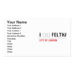 I ❤️ FELTHAM  Business Cards
