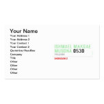 ISHMAEL MAKGAE MUSONA  Business Cards
