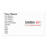 SIMBA  Business Cards
