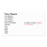 Lucky Lane 7  Business Cards