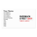 Rhosmaen Street  Business Cards