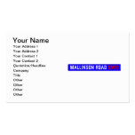 Mallinson Road  Business Cards