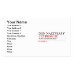 Don Nazzyjazy   Business Cards