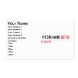  PECKHAM  Business Cards
