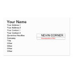     NEVIN CORNER  Business Cards