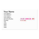 Chloe annison   Business Cards