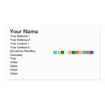 Tabla Periodica  Business Cards