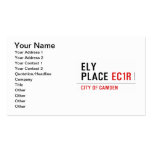 Ely Place  Business Cards