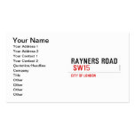 Rayners Road   Business Cards