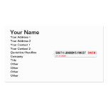 SOUTH LONDON'S FINEST   Business Cards