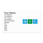 Agua  Business Cards