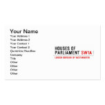 houses of parliament  Business Cards