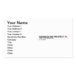 Designated Shitting Street  Business Cards