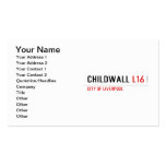 childwall  Business Cards