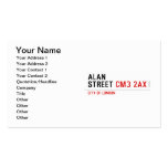Alan  Street  Business Cards