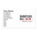 Shooters  Hill  Business Cards