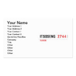 Itsoseng  Business Cards
