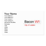 Bacon  Business Cards