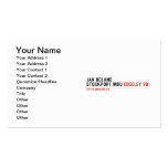 Jan Boland Stockport MDU  Business Cards