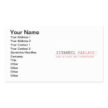 istanbul  Business Cards