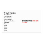 Street of anil  Business Cards