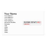 Old Oak Estate  Business Cards