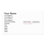 kaycee canasa  Business Cards
