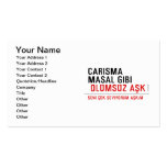 CaRiSMa  MaSaL GiBi   Business Cards