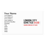 LONDON city genetics  Business Cards