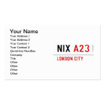 Nix  Business Cards
